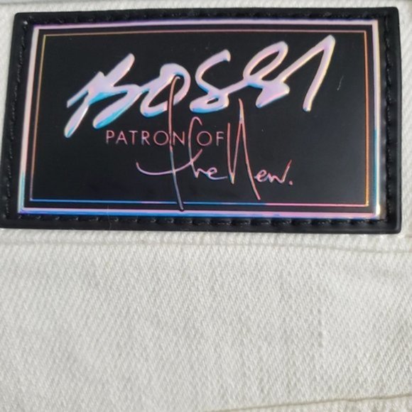 NWT BOSSI SPORTSWEAR White 3D Jeans Patron Of The New Edition HTF - Picture 8 of 13